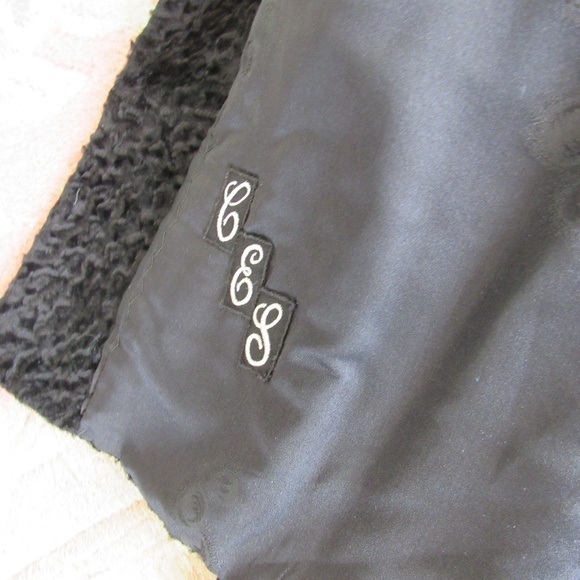 Vintage Designer Wool and Mink Coat Sz L - Picture 4 of 8